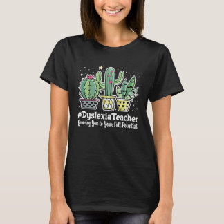 かわいい失読症教師感謝週間 バック・トゥ・スクール Tシャツ