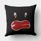 かわいい女のモンスター顔 クッション (裏面)