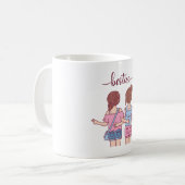 かわいい女の子が友達に最高の好かれる コーヒーマグカップ (正面左)