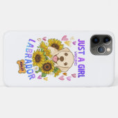 かわいい女の子が大好きラブラドールレトリバーサンフロー Case-Mate iPhoneケース (裏面(横))