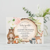 かわいい女の子が木の国のテーマシャワー 招待状 (スタンド正面)