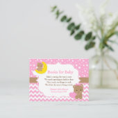 かわいい女の子が赤ちゃんのシャワーを予約する エンクロージャーカード (スタンド正面)