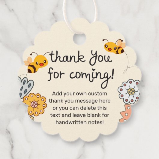 かわいい女の子が赤ちゃんシャワーを浴びる フェイバータグ (裏面)