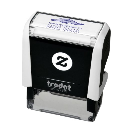 かわいい女の子この本はサファリワニの名前に属している セルフインキングスタンプ (商品)