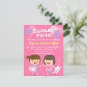かわいい女の子たちが眠るバースデーパーティー 招待状 (スタンド正面)
