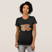 かわいい女の子と熊の子 Tシャツ (正面フル)