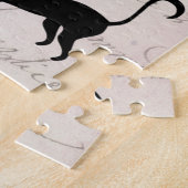 かわいい女の子と猫inパリエッフェルタワー ジグソーパズル (側面)