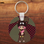 かわいい女の子なぜ悲しいの?泣き叫び子 キーホルダー (正面)