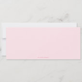 かわいい女の子のお泊まりパーティーの招待 招待状 (裏面)