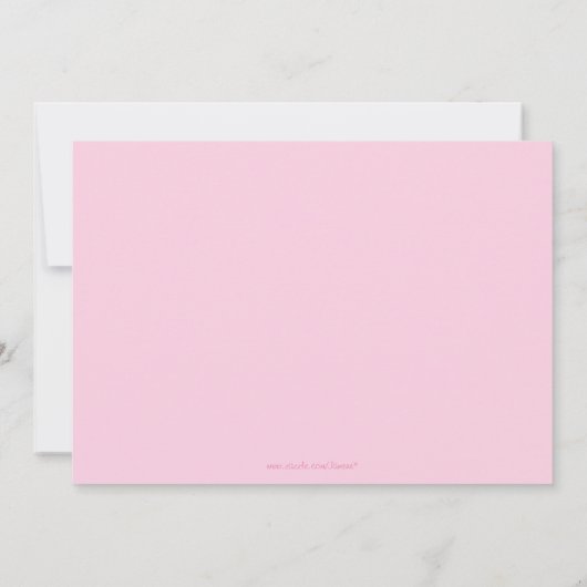 かわいい女の子のお泊まりパーティーの招待 招待状 (裏面)