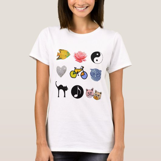 かわいい女の子のためのアイディア Tシャツ (正面)