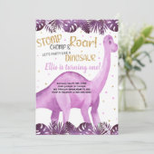 かわいい女の子のためのロアルソームパーティーカード 招待状 (スタンド正面)