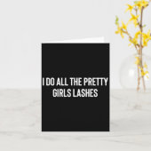 かわいい女の子のまつげは私が担当 テクニカルラッシュアーティスト カード (黄色い花)