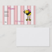 かわいい女の子のまわりに 名刺 (正面/裏面)