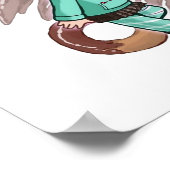 かわいい女の子のアニメキャラクター漫画 ポスター (角)