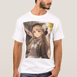 かわいい女の子のイラスト Tシャツ