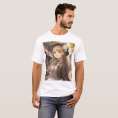 かわいい女の子のイラスト Tシャツ (正面フル)