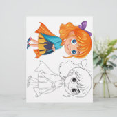 かわいい女の子のカラーリングページ (スタンド正面)