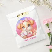 かわいい女の子のシャワーのカスタマイズ可能な犬 フェイバーバッグ (封をした状態)