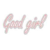 かわいい女の子のデザイン シール (正面)