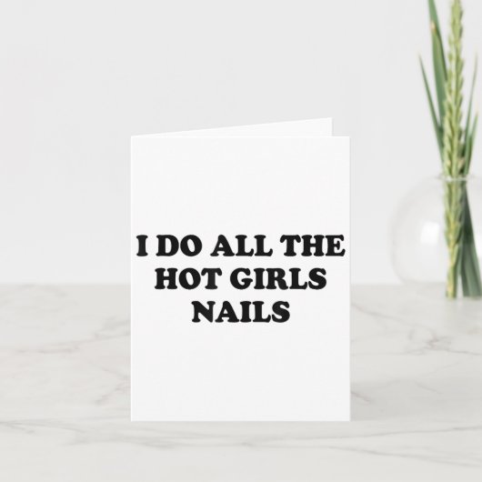 かわいい女の子のネイルは全て私が担当している ネイル技術者 カード (正面)