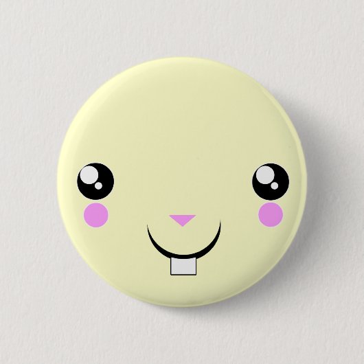 かわいい女の子のハムスターのかわいいの日本製アニメボタン 缶バッジ (正面)