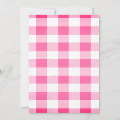 かわいい女の子のハートツリーベビーシャワー招待状 招待状 (裏面)