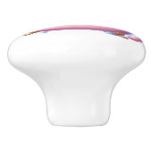 かわいい女の子のバスルームのユニコーン セラミックノブ (側面)