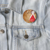 かわいい女の子のバッジ、お洒落な芸術は、子供へに記章を付けます 缶バッジ (インサイチュ)