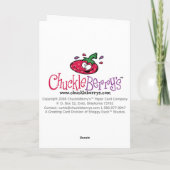 かわいい女の子のバースデー・カード カード (裏面)