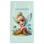 かわいい女の子のパーティー妖精カスタマイズ スモールペーパーバッグ (正面)