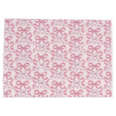 かわいい女の子のピンクの美学リボン ラージペーパーバッグ (裏面)