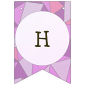 かわいい女の子のブタのハッピーバースデーの旗布 バンティングフラッグ (第2の旗)