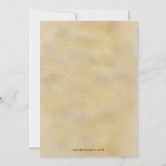 かわいい女の子のプールを囲んでのパーティの誕生日の招待状 招待状 (裏面)