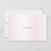 かわいい女の子のベビークマパイロットピンク飛行機の美しい サンキューカード (裏面)