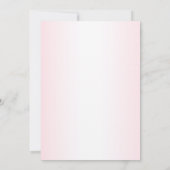 かわいい女の子のベビークマパイロットピンク飛行機の美しい 招待状 (裏面)