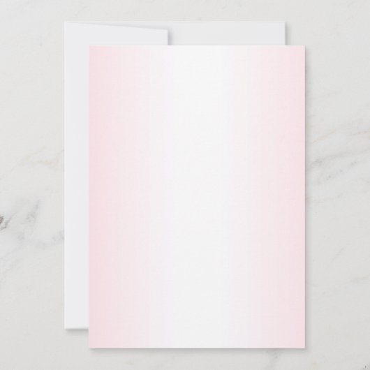 かわいい女の子のベビークマパイロットピンク飛行機の美しい 招待状 (裏面)