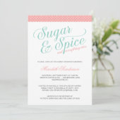 かわいい女の子のベビーシャワー 招待状 (スタンド正面)