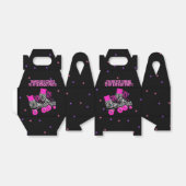 かわいい女の子のローラースケート誕生日パーティー フェイバーボックス (折り畳みなし)