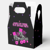 かわいい女の子のローラースケート誕生日パーティー フェイバーボックス (オープン)