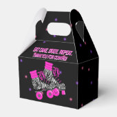 かわいい女の子のローラースケート誕生日パーティー フェイバーボックス (正面サイド)