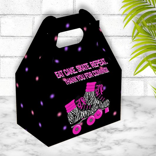 かわいい女の子のローラースケート誕生日パーティー フェイバーボックス