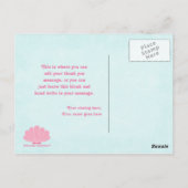 かわいい女の子の人魚感謝していよのはがき ポストカード (裏面)