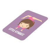かわいい女の子の体操ポーズ マグネット (左側)