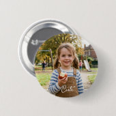 かわいい女の子の写真 缶バッジ (正面&裏面)