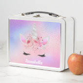 かわいい女の子の名前ユニコーンファンタジー弁当箱を追加 メタルランチボックス (インサイチュ)