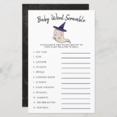 かわいい女の子の幽霊ベビー単語スクランブルゲーム (正面/裏面)