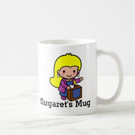 かわいい女の子の政治家 コーヒーマグカップ