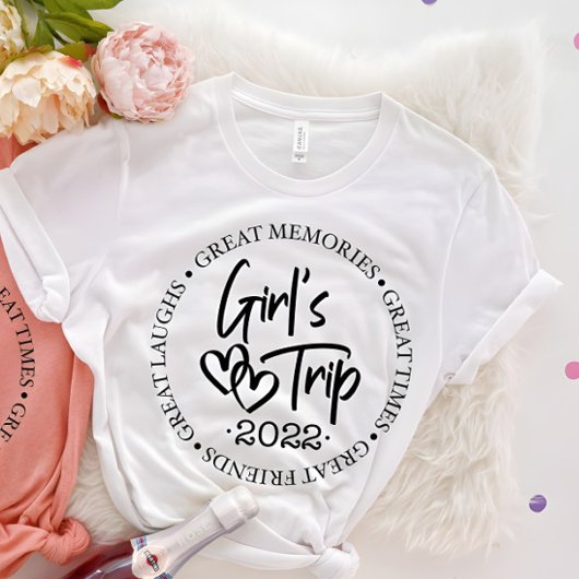 かわいい女の子の旅行バケーションベスティスマッチングバカイ Tシャツ