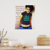 かわいい女の子の求職者 ポスター (キッチン)